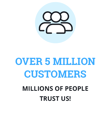 Over 5 million customers